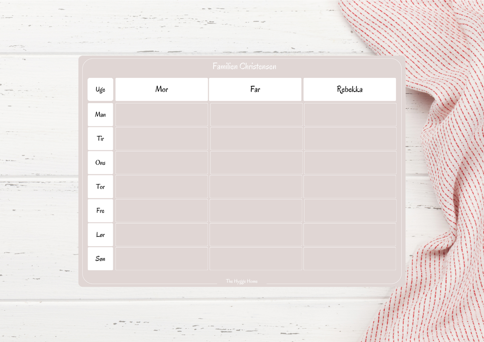 Weekly Planner - Small