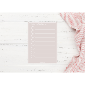Magnetiske To-Do Liste i Dusty Rose