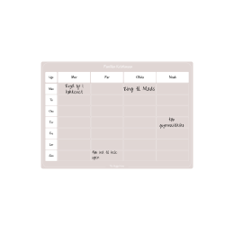 Magnetiske Ugeplan i Dusty Rose