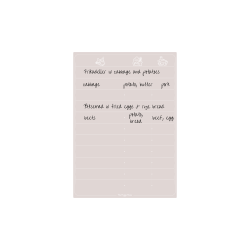 Magnetiske Madplan i Dusty Rose