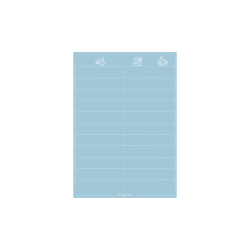 Magnetiske Madplan i Pale Blue