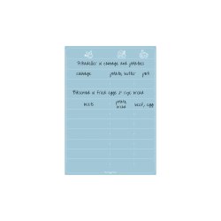 Magnetiske Madplan i Pale Blue