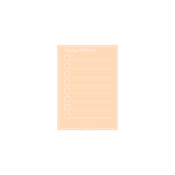 Magnetiske To-Do Liste in Pale Peach