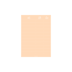 Magnetiske Madplan i Pale Peach