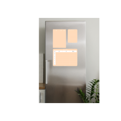 Magnetiske Madplan i Pale Peach