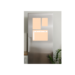 Magnetiske Ugeplan i Pale Peach