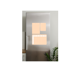 Magnetiske Ugeplan in Pale Peach