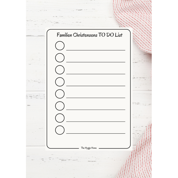 Magnetic To Do List in Snow White