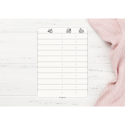 Magnetiske Madplan i Snow White